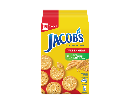 Jacob's Weetameal, 502.2 g - Nutritious Wheat Crackers