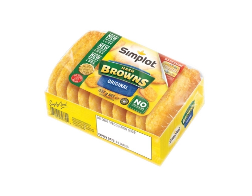Simplot Hash Brown, 637 g - Original, Crunchy & Golden