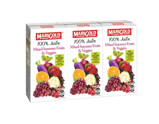 100% Mixed Summer Fruits & Veggies Juice Marigold image 0
