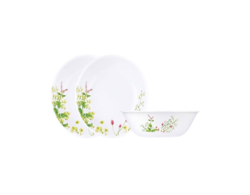 3Pcs Set 21Cm Soup Plate & 1L Bowl Pyrex image 0