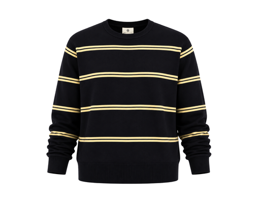 Long Sleeve Plain Machine Knit Top PLUS COLLECTION image 1
