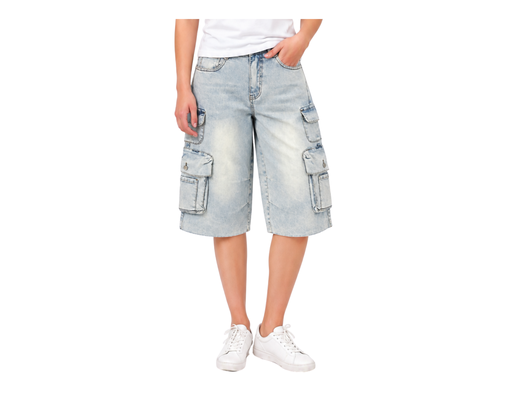 Denim Cargo Short Pants SCAR image 0