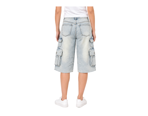Denim Cargo Short Pants SCAR image 1