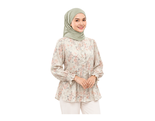Rubber Printed Blouse Puteri image 0