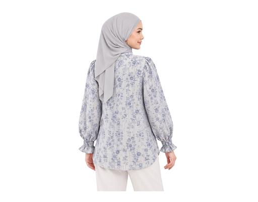 Textured Printed Blouse Puteri image 1