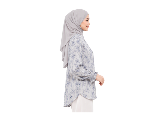 Textured Printed Blouse Puteri image 2