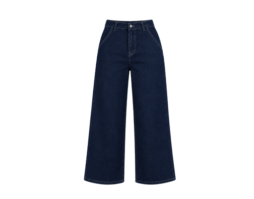 Denim Wide Pants PLUS COLLECTION image 2