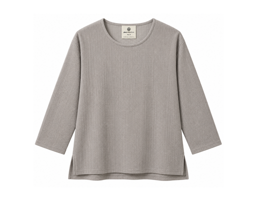 Long Sleeve Stripes Knit Blouse PLUS COLLECTION image 1