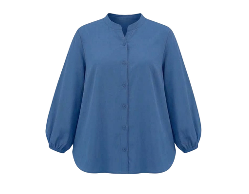 Long Sleeve Button Down Blouse PLUS COLLECTION image 1