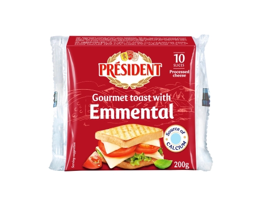 President Emmental Sliced Cheese 10's | myaeon2go