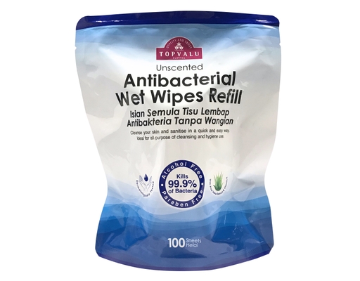 Antibacteria Wet Wipes Refill Pack TOPVALU image 0