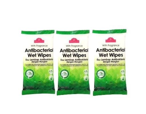 Antibacterial Wet Wipes Fragrance TOPVALU image 0