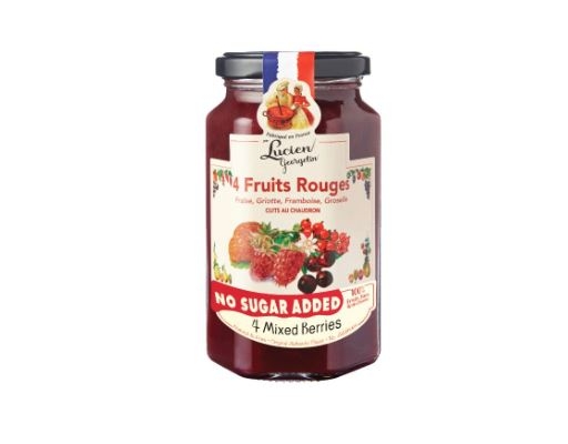Natural 4 Mixed Berries Jam No Sugar Added Lucien Georgelin image 0