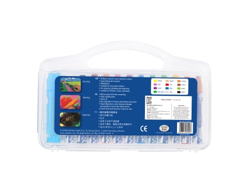 Jumbo Oil Pastels in Plastic Box 12 Colours (241 PB12) Staedtler image 1