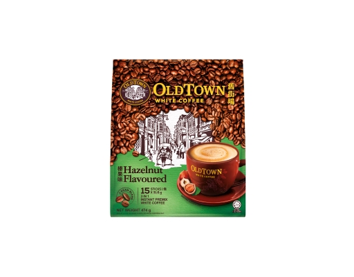 White Coffee 3 In 1 Hazelnut Flavoured Old Town image 0
