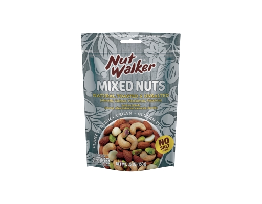 Natural Toasted & Unsalted Mixed Nuts Nut Walker image 0