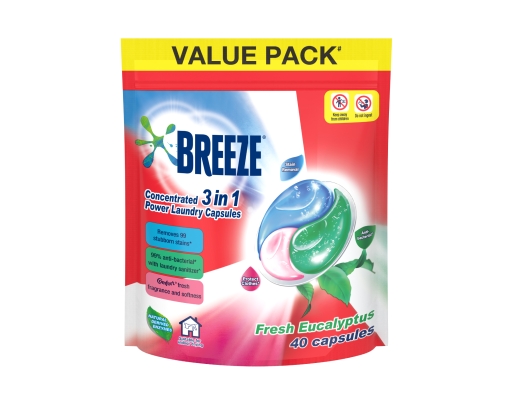 3 In 1 Eucalyptus Capsule Refill 40 Pcs Breeze image 0