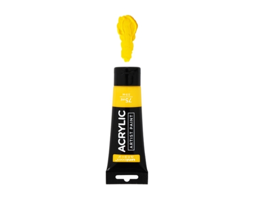 Acrylic Artist Paint Mid Yellow (UAC-75ML) Unicorn image 0
