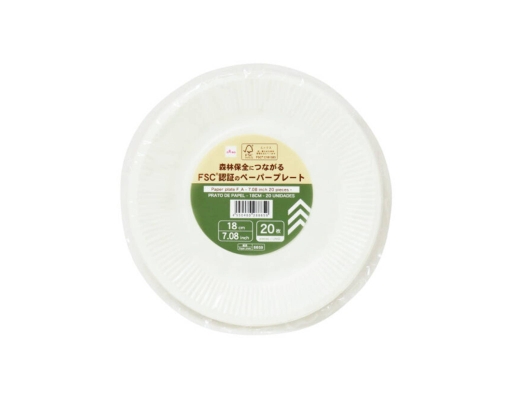 Paper Plate F A 20's Daiso image 0