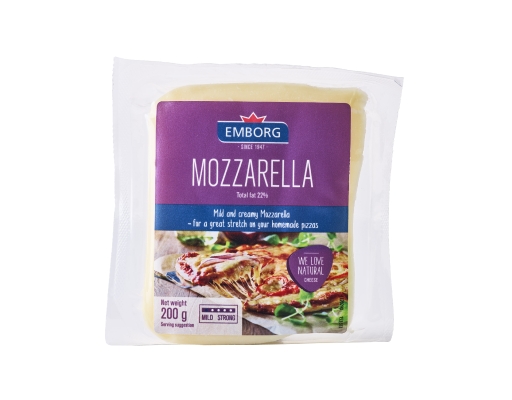 Mozzarella Cheese Block Emborg image 0