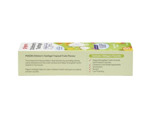 Pigeon Children Tooth Gel, Tropical Fruits, 45g - 1000ppm Fluoride