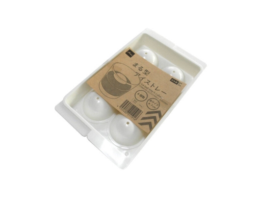 Ice Ball Tray 6 Cubes Daiso image 0
