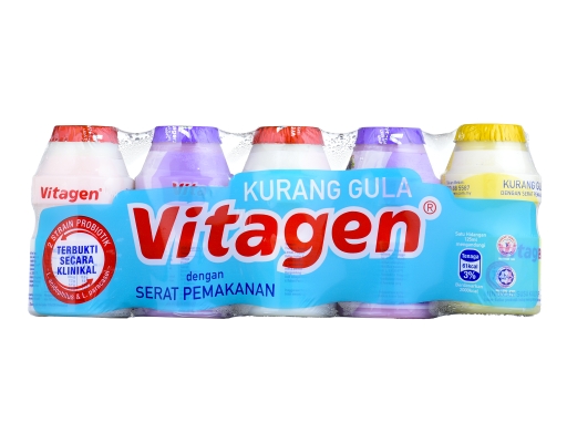 Cultured Milk Less Sugar Assorted Vitagen image 0
