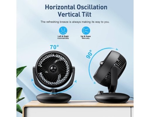 Circulation Table Fan 6"  (MFG150M0APB) Midea image 5