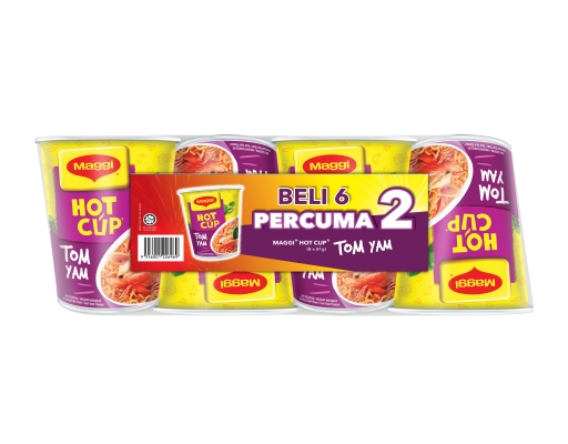 Hot Cup Tom Yam Multipack 6+2 Maggi image 0