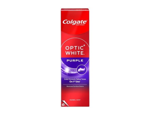 Colgate Optic White Purple Toothpaste 100g, Color Correction