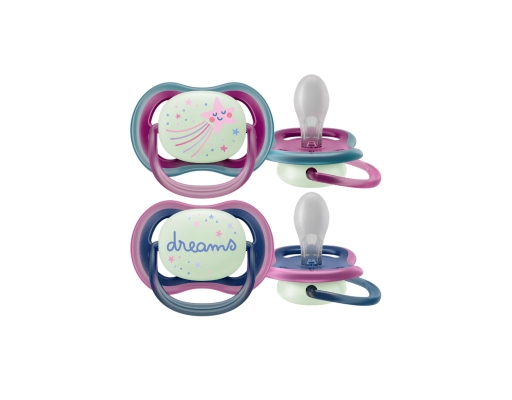 Philips Avent Pacifier Ultra Air Nighttime 6-18M Girl (SCF376-14 ...