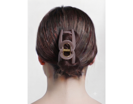 Hair Clip Brown IYKYK image 3