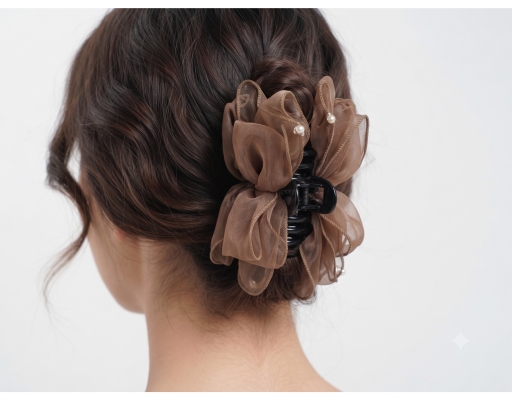 Hair Clip Brown IYKYK image 3