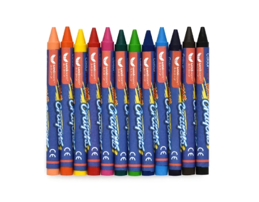 12 Colour Wax Crayon (UWC-12C) Unicorn image 2