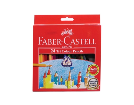 Tri-Grip Colour Pencils 24 Colour (115855) Faber-Castell image 0