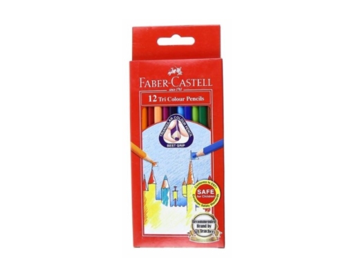 Tri-Grip Colour Pencils 12 Colour (115853) Faber-Castell image 0