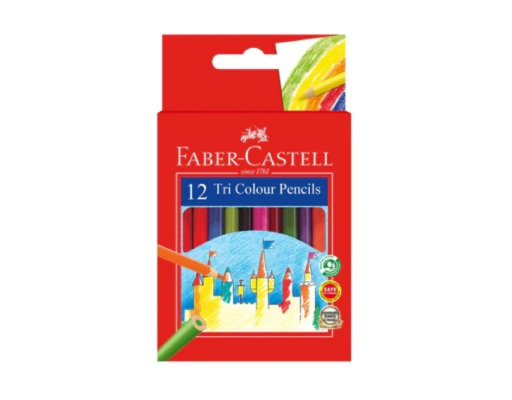 12 Tri Colour Pencils Faber-Castell image 0