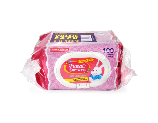 Baby Wipes (Pink) Pureen image 0
