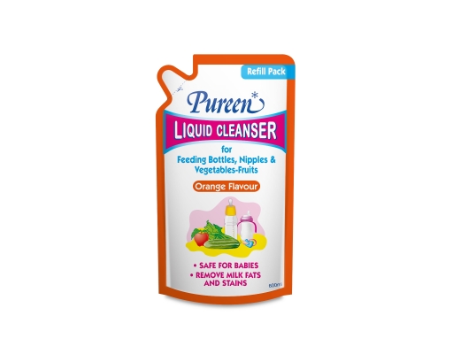 Pureen Liquid Cleanser Orange 600ml | Baby Bottle & Utensil Cleaner ...