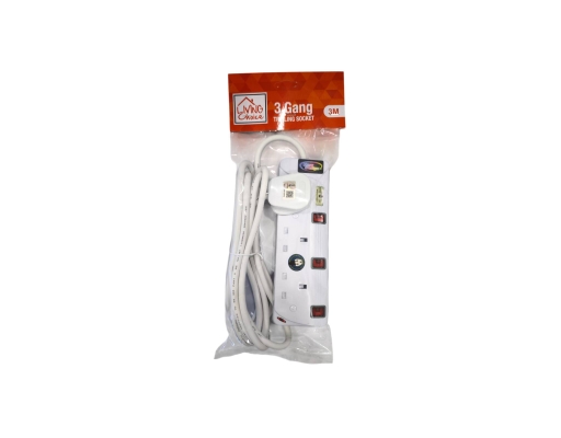 Extension Wire White With Neon 3 Gang Living Choice image 0