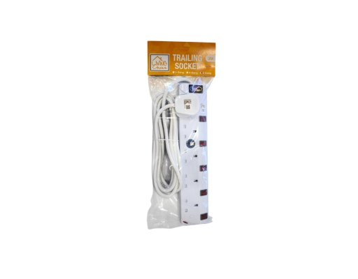 Extension Wire White With Neon 5 Gang Living Choice image 0