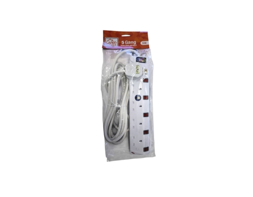 Extension Wire White With Neon 5 Gang Living Choice image 0