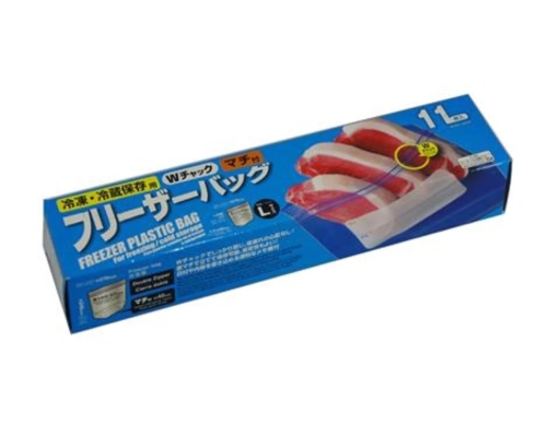Freezer Plastic Bag Size L Double Zipper Daiso image 0