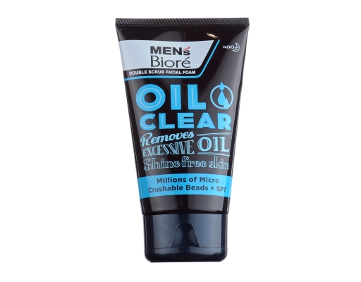 Men's Double Scrub Facial Foam Oil Clear Biore image 0