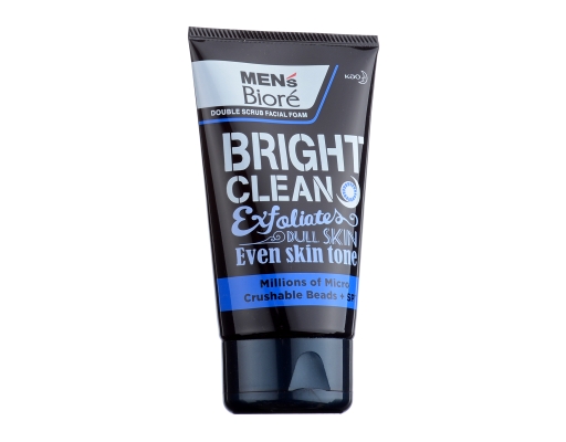 Men's Double Scrub Facial Foam Bright Clean Biore image 1