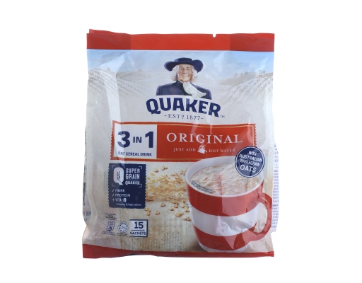 Quaker Q-Vital Original, 15 x 28 g - High Fiber & Protein