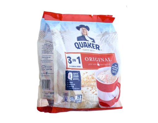 Quaker Q-Vital Original, 15 x 28 g - High Fiber & Protein