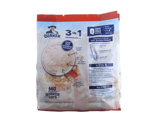 Quaker Q-Vital Original, 15 x 28 g - High Fiber & Protein
