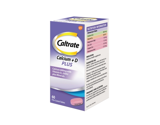 Caltrate Plus 60's - Bone Health Supplement