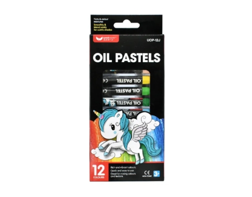 12 Colour Jumbo Oil Pastel (UOP-12J) Unicorn image 0